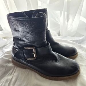 Josef Seibel Lined Winter Black Combat & Moto Boots Size 7.5-8